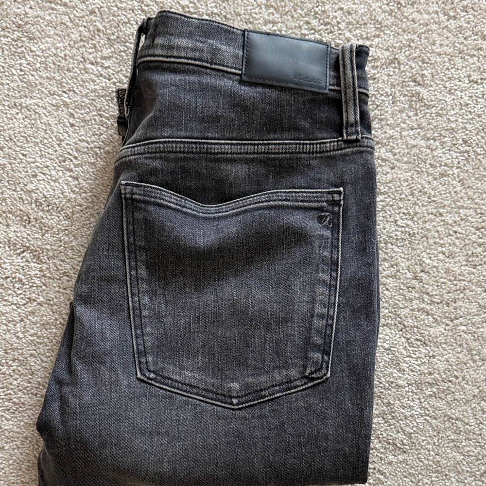 Madewell Blackwash high rise skinny crop women’s Jeans